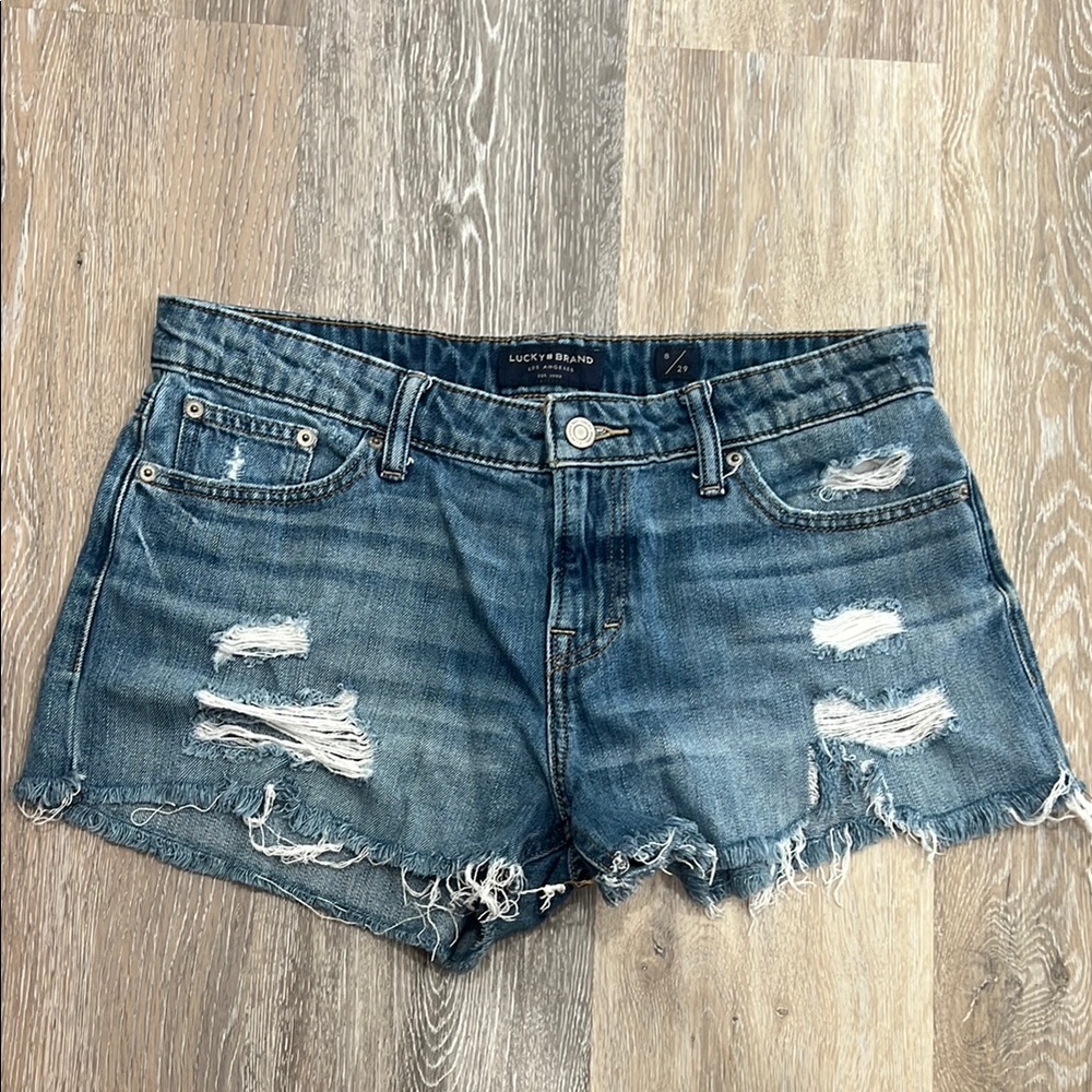 Lucky Brand Distressed Blue Jean Shorts